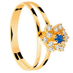 Anel De Formatura De Ouro 18k - Feminino - 101193 - FÁBRICA DO OURO - ATACADO