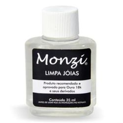 Liquido Limpa Joias De Ouro Monzi 35ml - 103781 - Fábrica do Ouro ®️