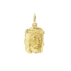 Pingente De Ouro 18k Face De Cristo De 16mm - 1000... - FÁBRICA DO OURO - ATACADO