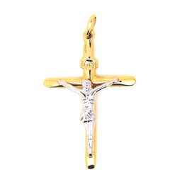 Pingente De Ouro 18k Crucifixo Com Cristo 45mm - 1... - FÁBRICA DO OURO - ATACADO