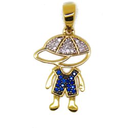 Pingente De Ouro 18k Menino Com 22mm - 100736 - FÁBRICA DO OURO - ATACADO