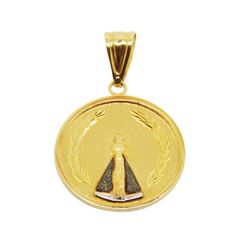 Pingente De Ouro 18k Medalha De Nossa Senhora Da A... - Fábrica do Ouro