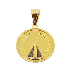 Pingente De Ouro 18k Medalha De Nossa Senhora Da A... - Fábrica do Ouro ®️