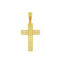 Pingente De Ouro 18k Cruz Com 27mm - 100856 - Fábrica do Ouro ®