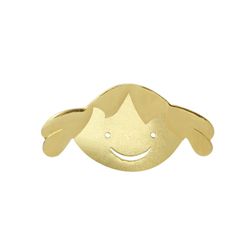 Pingente De Ouro 18k Menina De 12mm - 100881 - FÁBRICA DO OURO - ATACADO