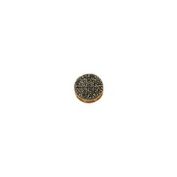 Pingente De Ouro 18k Pavê Redondo Com Zircônias Ne... - Fábrica do Ouro ®️