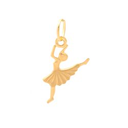 Pingente De Ouro 18k Bailarina - 101655 - Fábrica do Ouro