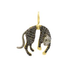 Pingente De Ouro 18k Pantera Negra Pequena - 10177 - Fábrica do Ouro