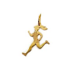 Pingente De Ouro 18k Atletismo Feminino - 101933 - FÁBRICA DO OURO - ATACADO