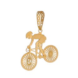 Pingente De Ouro 18k Ciclismo - 101935 - Fábrica do Ouro