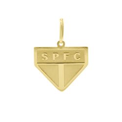 Pingente De Ouro 18k Time São Paulo Médio - 101968... - FÁBRICA DO OURO - ATACADO