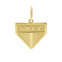 Pingente De Ouro 18k Time São Paulo Grande - 10196... - FÁBRICA DO OURO - ATACADO