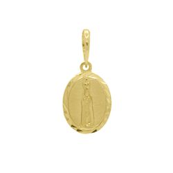 Pingente De Ouro 18k Medalha De Nossa Senhora De F... - Fábrica do Ouro ®️