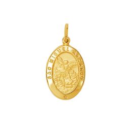 Pingente De Ouro 18k Medalha De São Miguel Arcanjo... - Fábrica do Ouro ®