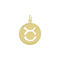 Pingente De Ouro 18k Signo Touro - 103106 - Fábrica do Ouro ®️