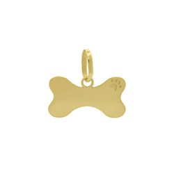 Pingente De Ouro 18k Ossinho de Cachorro - 103119 - Fábrica do Ouro