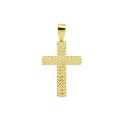 Pingente De Ouro 18k Cruz Diamantada G - 103292 - Fábrica do Ouro