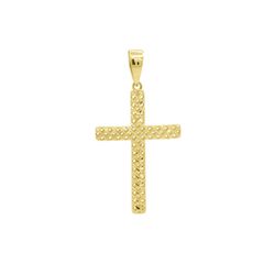 Pingente De Ouro 18k Cruz Diamantada M - 103294 - Fábrica do Ouro