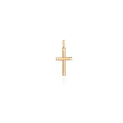 Pingente De Ouro 18k Cruz Pequena - 103400 - Fábrica do Ouro