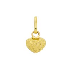 Pingente de Ouro 18k Coração Mini - 103429 - Fábrica do Ouro