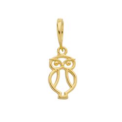 Pingente de Ouro 18k Corujinha - 103433 - Fábrica do Ouro ®️