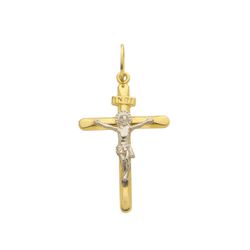 Pingente De Ouro 18k Crucifixo Com Cristo 30mm - 1... - FÁBRICA DO OURO - ATACADO