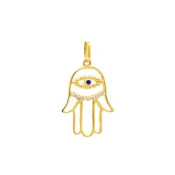 Pingente De Ouro 18k Mão de Fátima G - 103694 - FÁBRICA DO OURO - ATACADO