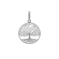 Pingente De Ouro Branco 18k Arvore da Vida Vazado/... - FÁBRICA DO OURO - ATACADO