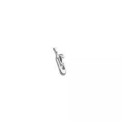 Pingente De Ouro Branco 18k Sapatilha De Bailarina... - Fábrica do Ouro ®️