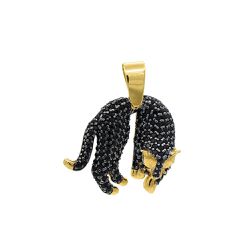 Pingente De Ouro 18k Pantera Negra Zircônias - 10... - Fábrica do Ouro ®️