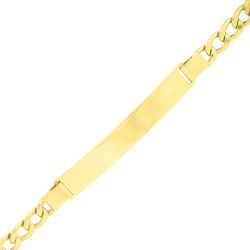 Pulseira De Ouro 18k Groumet De 5mm Com 21cm e Cha... - FÁBRICA DO OURO - ATACADO