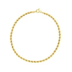 Pulseira De Ouro 18k Corda De 2,5mm Com 19cm - 101... - Fábrica do Ouro ®