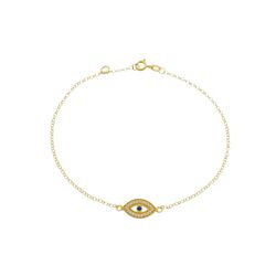 Pulseira De Ouro 18k Elo português Olho grego De 0... - Fábrica do Ouro ®