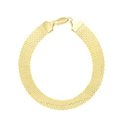 Pulseira De Ouro 18k Bismarck De 10mm Com 19cm - 1... - FÁBRICA DO OURO - ATACADO