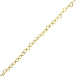 Tornozeleira De Ouro 18k Mini Love De 0,8mm com 25... - Fábrica do Ouro ®️