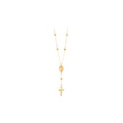 Gargantilha Meio Terço De Ouro 18k De 0,7mm Com 40... - Fábrica do Ouro ®️
