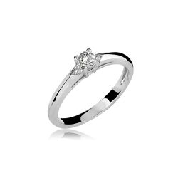 Anel De Ouro Branco 18k Cat Com Zircônia - 101271 - Fábrica do Ouro ®️