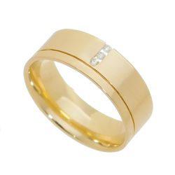 Aliança Individual De Ouro 18k Semi Anatômica De 7... - Fábrica do Ouro ®️