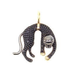 Pingente De Ouro 18k Pantera Negra - 100633 - Fábrica do Ouro ®️