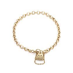 Pulseira De Ouro 18k Elo Português com Bolsa Peque... - Fábrica do Ouro ®️