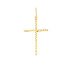 Pingente De Ouro 18k Cruz Dois Ouros Amarelo/Branc... - Fábrica do Ouro ®️