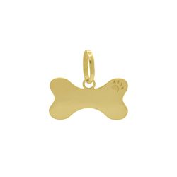 Pingente De Ouro 18k Ossinho de Cachorro - 103119 - Fábrica do Ouro ®️