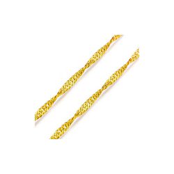 Corrente De Ouro 18k Singapura De 2,0mm Com 50cm -... - Fábrica do Ouro ®️