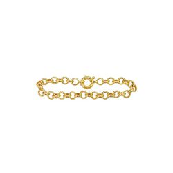 Pulseira De Ouro 18k Português De 6,8mm Com 19cm -... - Fábrica do Ouro ®️