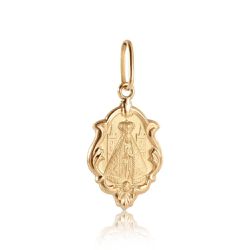Pingente De Ouro 18k Ornato de Nossa Senhora Da Ap... - Fábrica do Ouro ®️