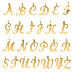 Pingente De Ouro 18k Letra ( a à z ) - 100399 - Fábrica do Ouro ®️