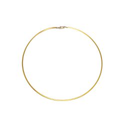 Gargantilha De Ouro 18k Omega Bicolor De 1,6mm Com... - Fábrica do Ouro ®️