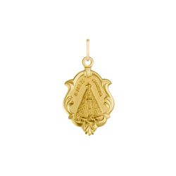 Pingente De Ouro 18k Medalha De Nossa Senhora Da A... - Fábrica do Ouro ®️