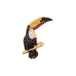 Pingente De Ouro 18k Tucano 25mm - 100385 - Fábrica do Ouro ®️