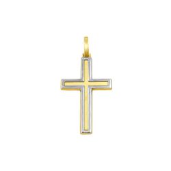 Pingente De Ouro 18k Cruz De 30mm - 100939 - Fábrica do Ouro ®️